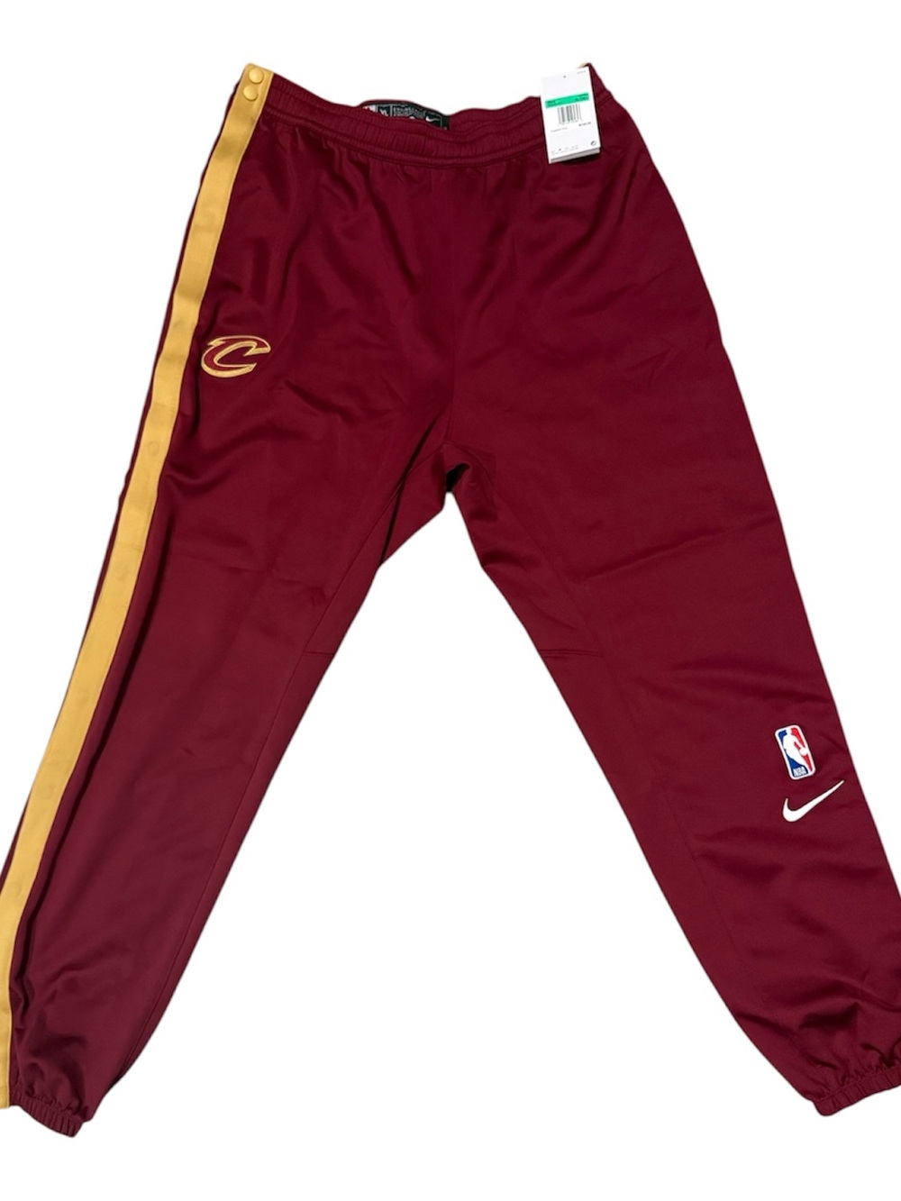 Nike NBA Cleveland Cavs Men XLT Tearaway Shootaround Pants Breakaway Snap Button